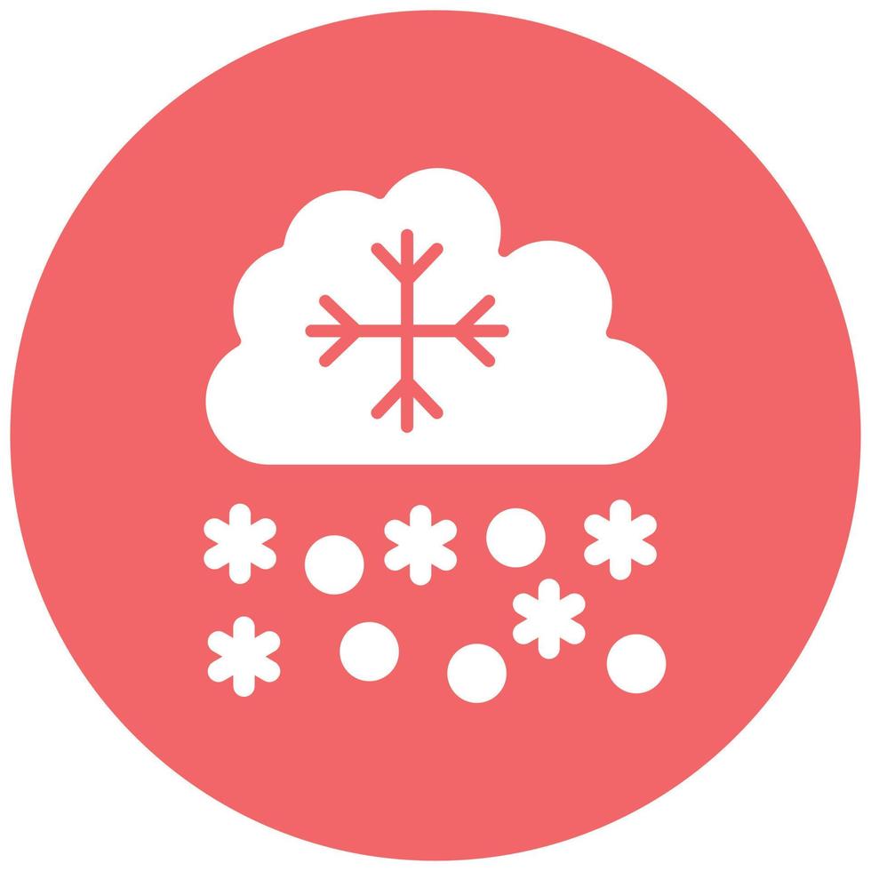 zware sneeuw pictogramstijl vector