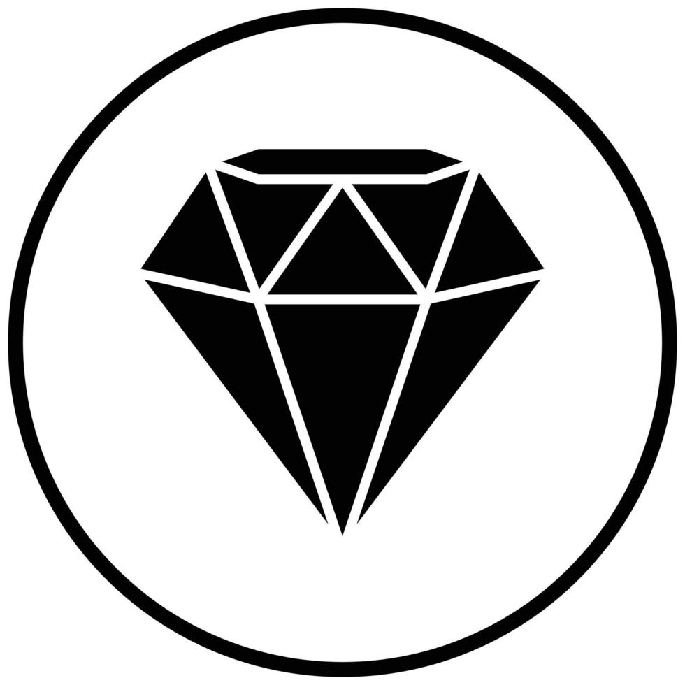 diamant pictogramstijl vector