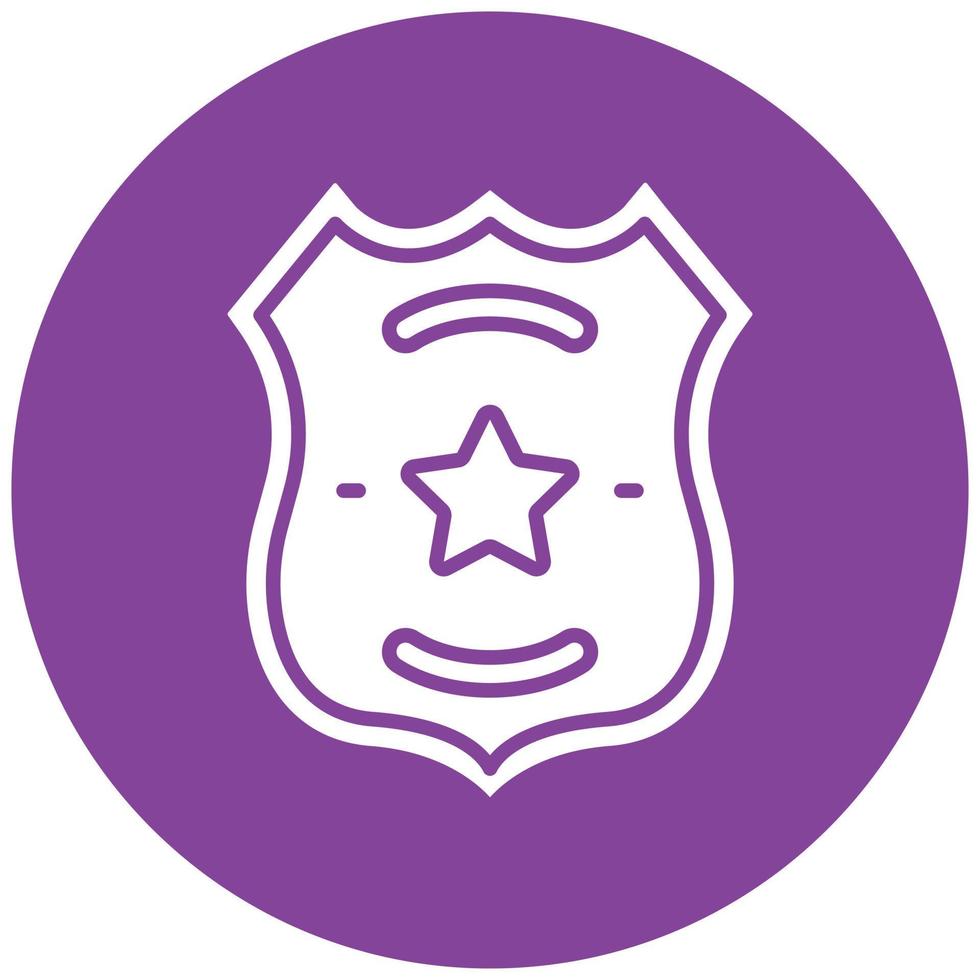 politie badge pictogramstijl vector