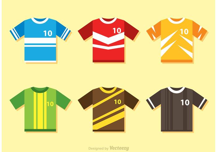 Vector Vector Voetbal Jersey