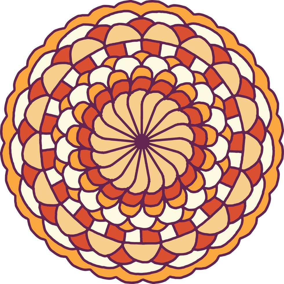 kleurrijke mandala achtergrond, decoratieve ronde ornamenten. ongebruikelijke bloemvorm. oosterse vector, anti-stress therapie patronen. weef ontwerpelementen, vector