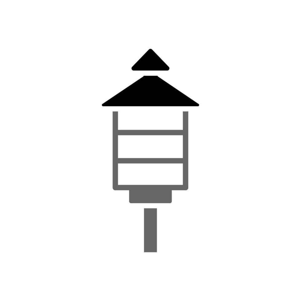 illustratie vectorafbeelding van tuinlamp icon vector