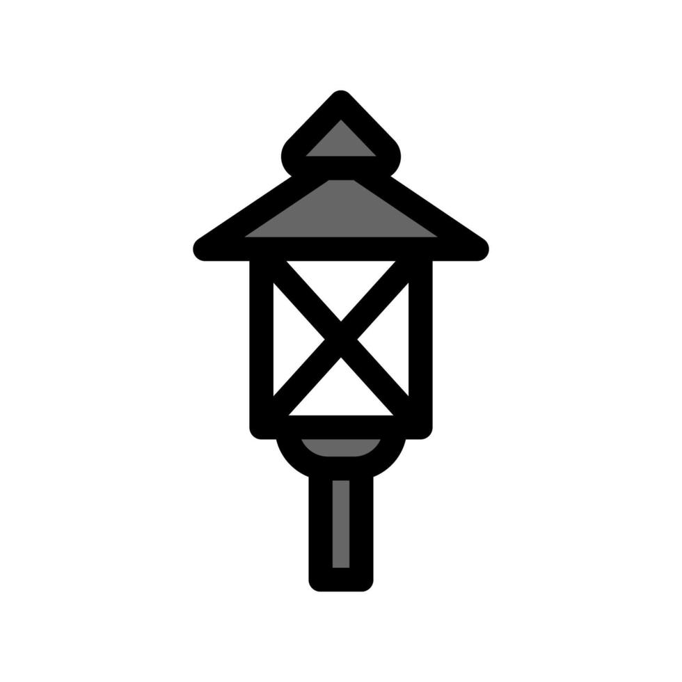 illustratie vectorafbeelding van tuinlamp icon vector