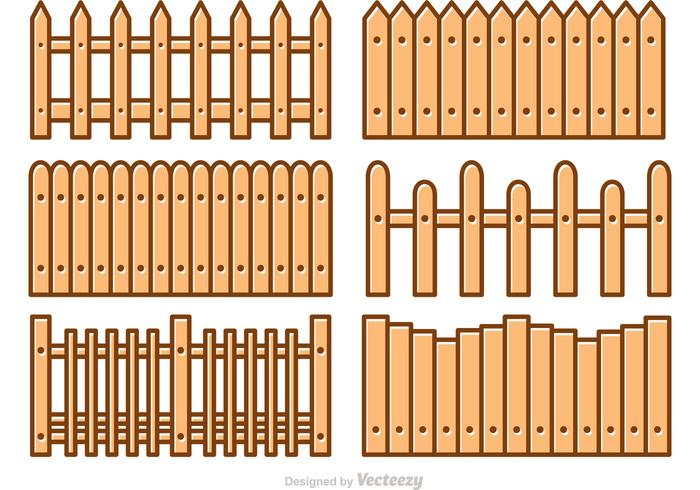 Picket Fence Cartoon Vectoren