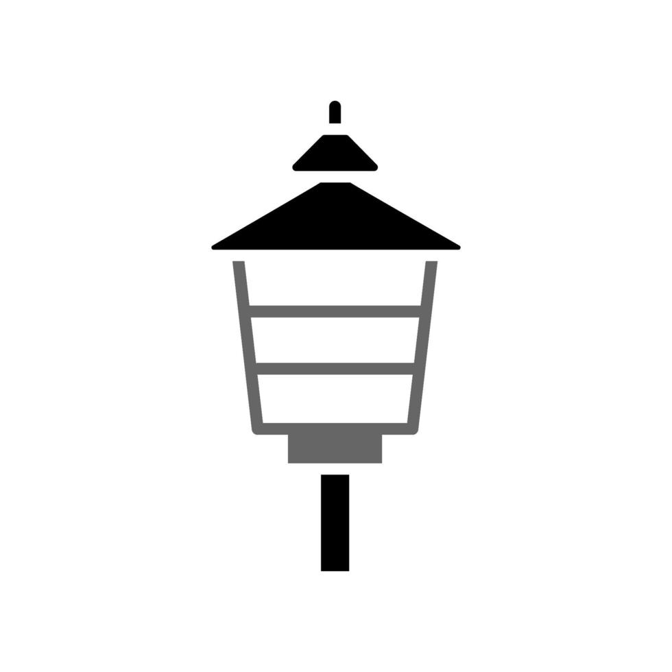 illustratie vectorafbeelding van tuinlamp icon vector