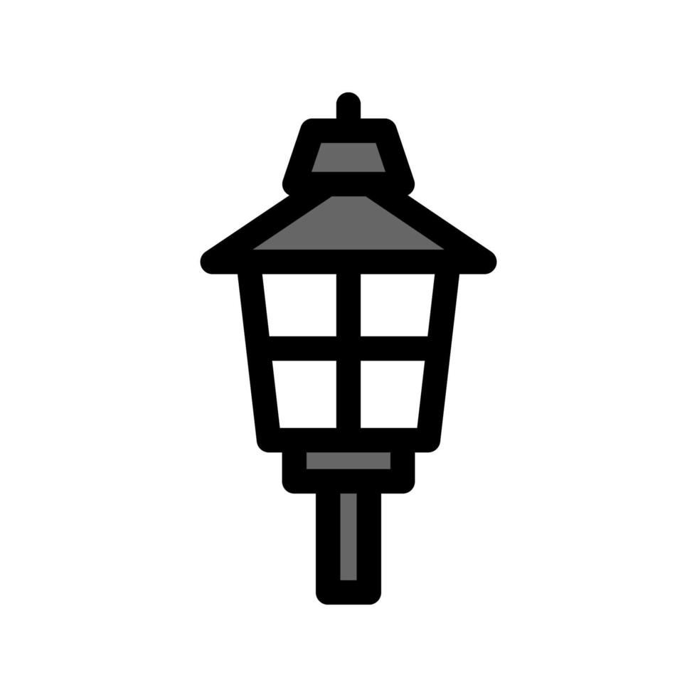 illustratie vectorafbeelding van tuinlamp icon vector