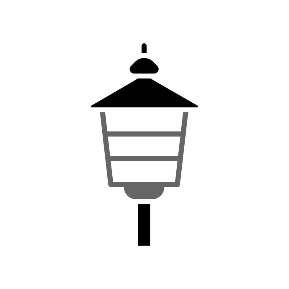 illustratie vectorafbeelding van tuinlamp icon vector