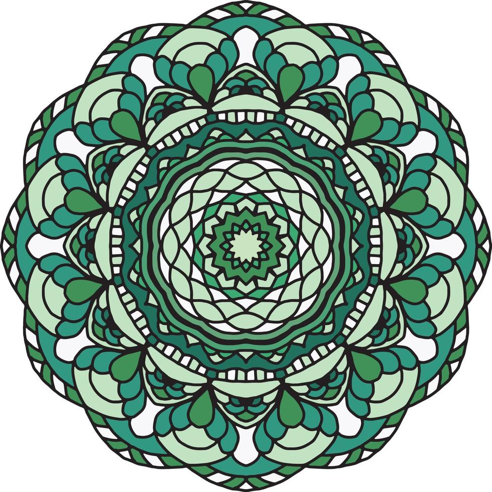 kleurrijke mandala achtergrond, decoratieve ronde ornamenten. ongebruikelijke bloemvorm. oosterse vector, anti-stress therapie patronen. weef ontwerpelementen, vector