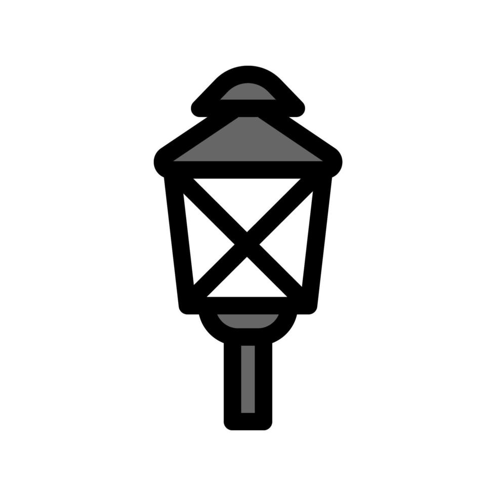 illustratie vectorafbeelding van tuinlamp icon vector