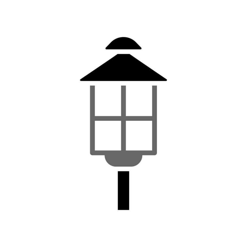 illustratie vectorafbeelding van tuinlamp icon vector