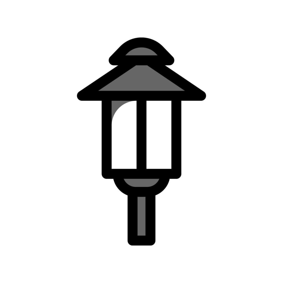 illustratie vectorafbeelding van tuinlamp icon vector