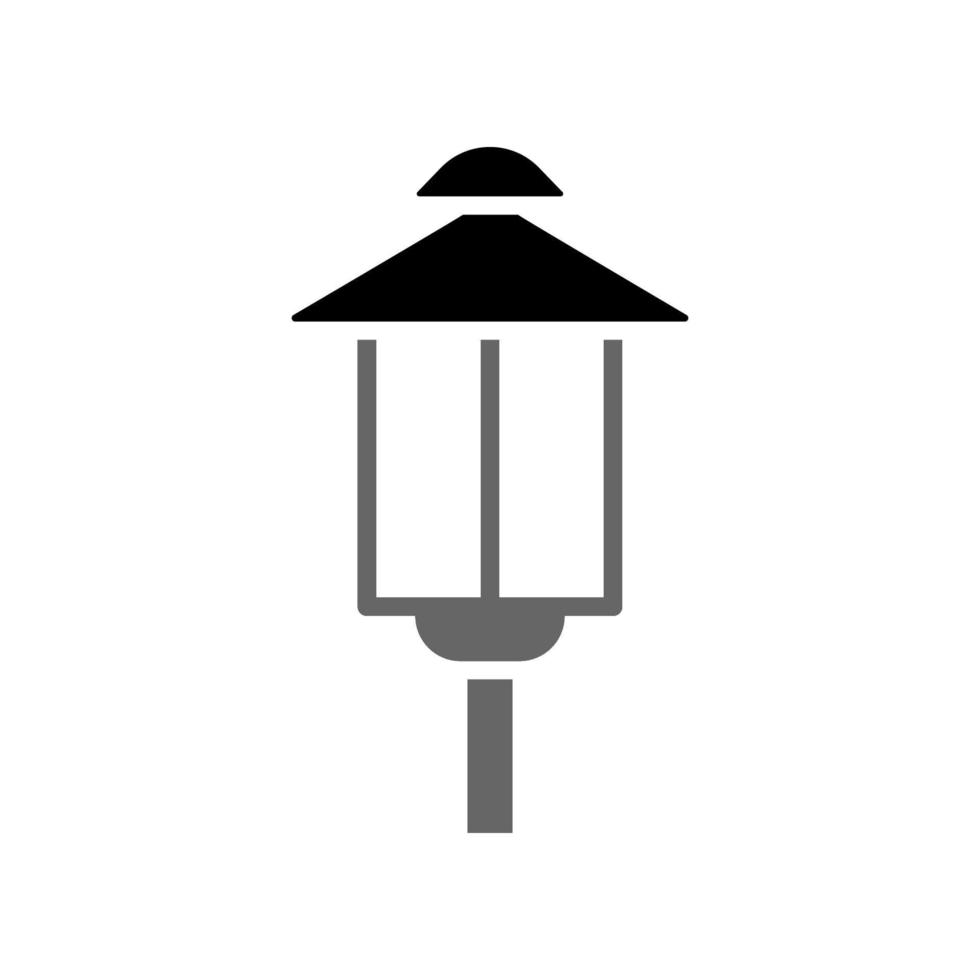 illustratie vectorafbeelding van tuinlamp icon vector