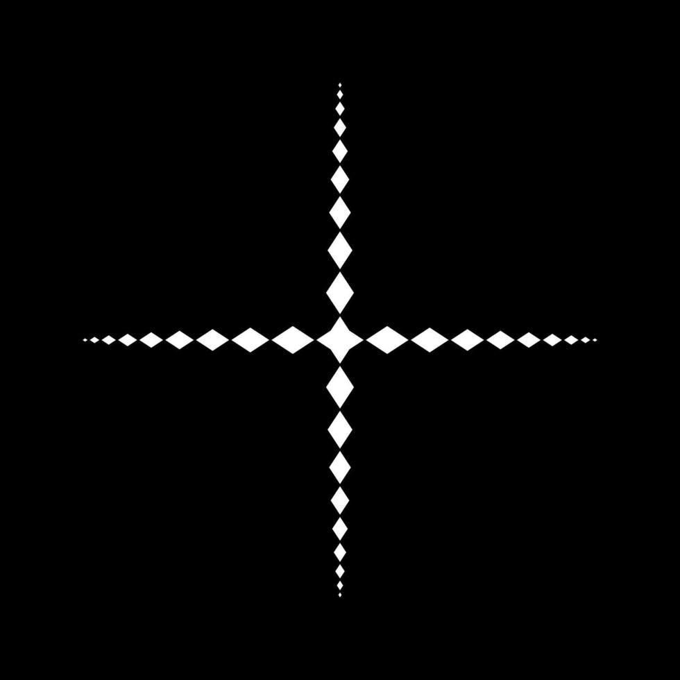 stervormig uit rechthoeken compositie voor logo, decoratie of grafisch ontwerp. vector illustratie