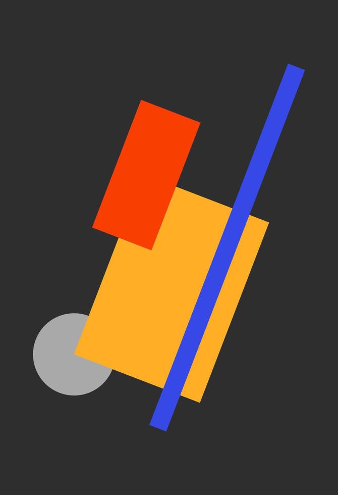 abstracte figuren in de stijl van minimalisme vector