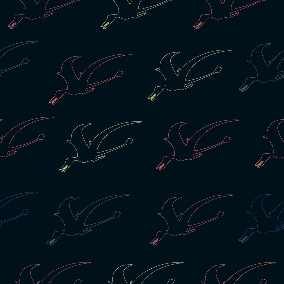 naadloos patroon met dinosaurussen. vector