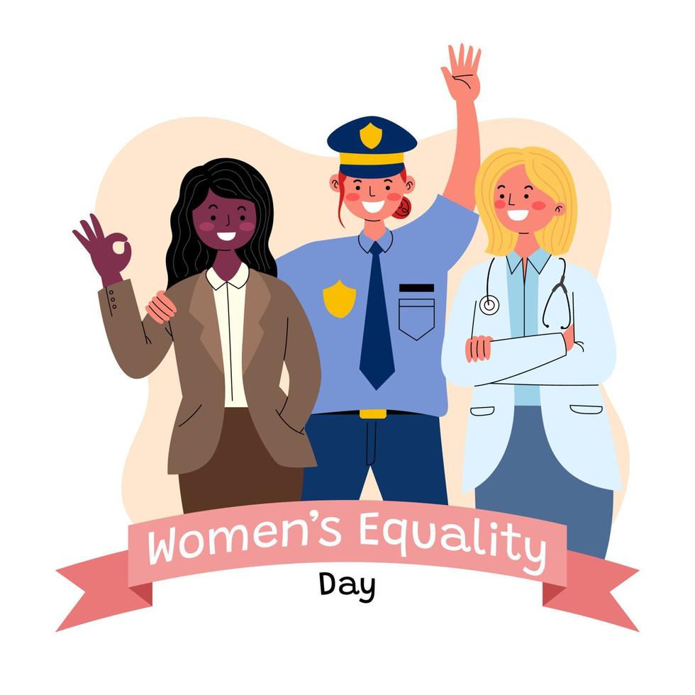 vrouwen gelijkheid dag concept vector