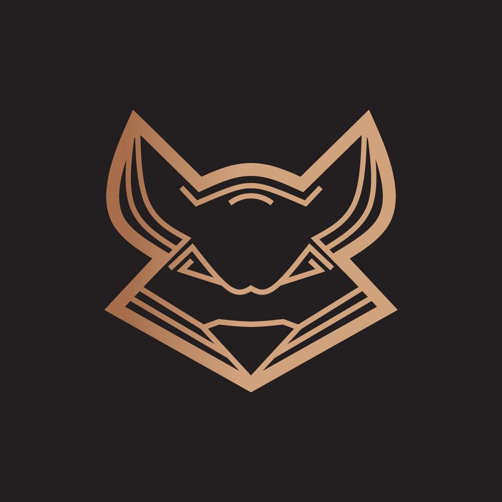 muis rat minimalistisch logo. eenvoudig dierlijk vectorontwerp. vector