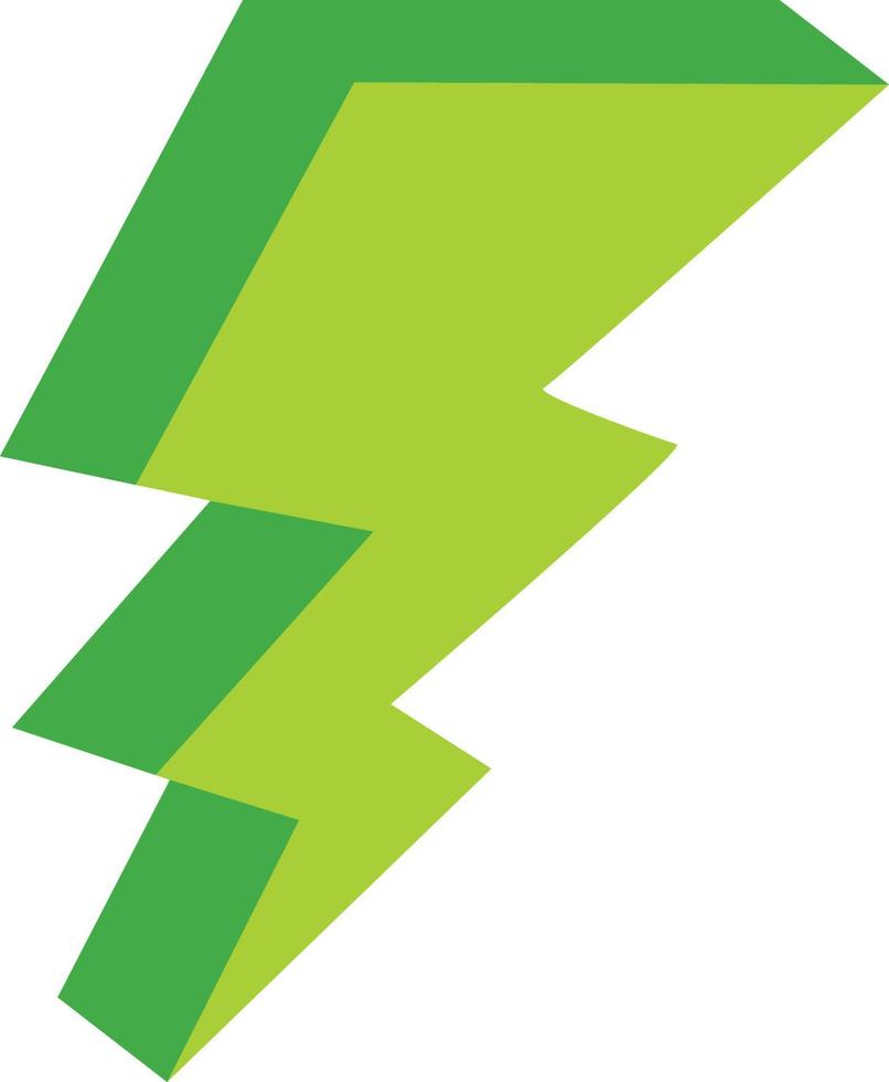 groen 3d eco-energiepictogram vector