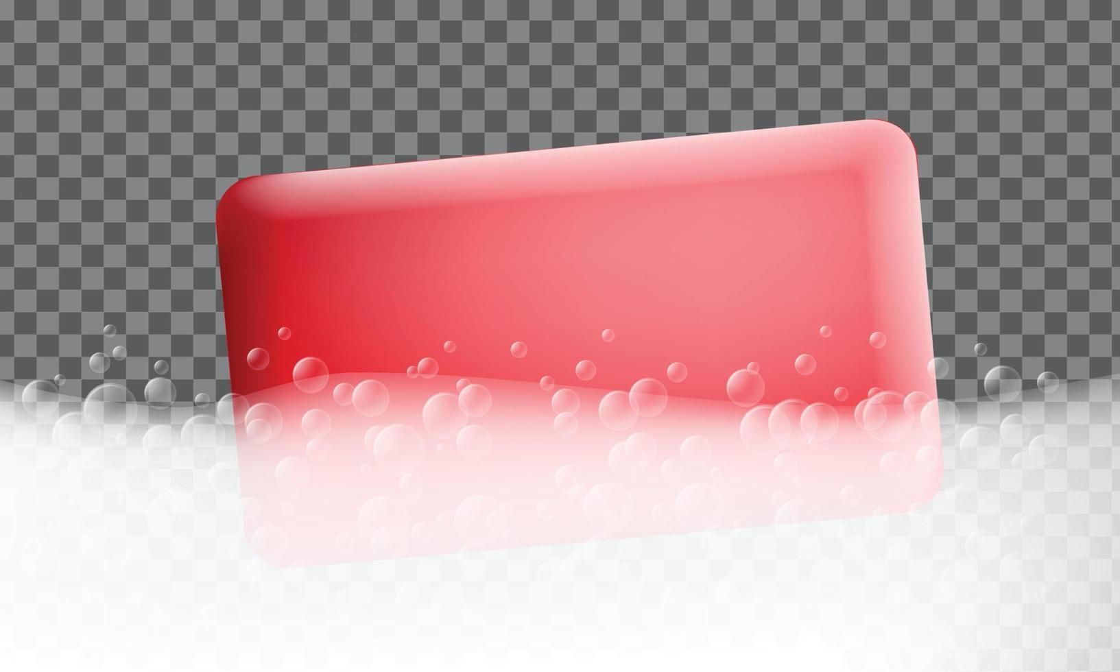 banner met schuimeffect, realistische stijl vector