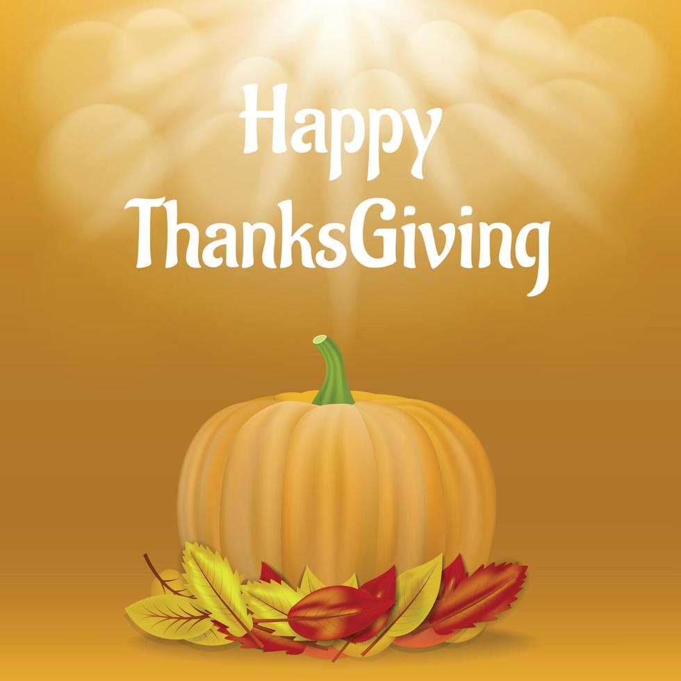 gelukkige Thanksgiving concept achtergrond, realistische stijl vector