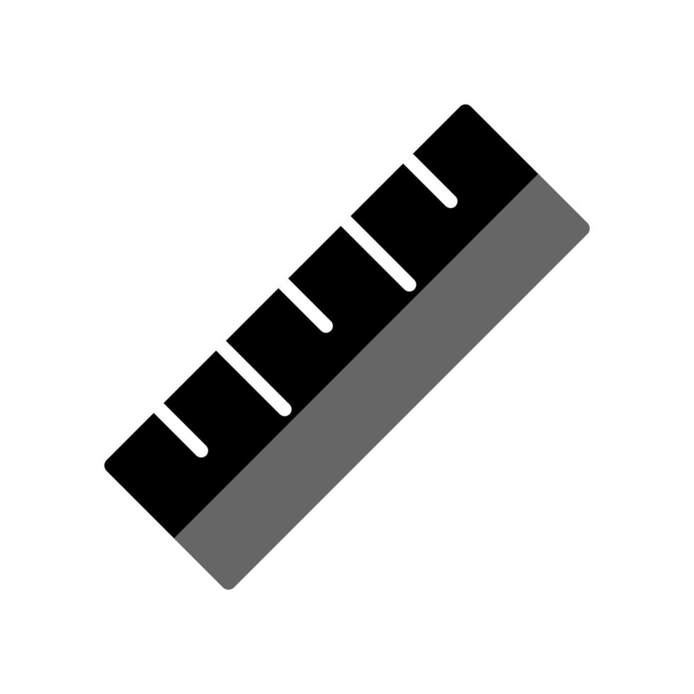 illustratie vectorafbeelding van liniaal icon vector