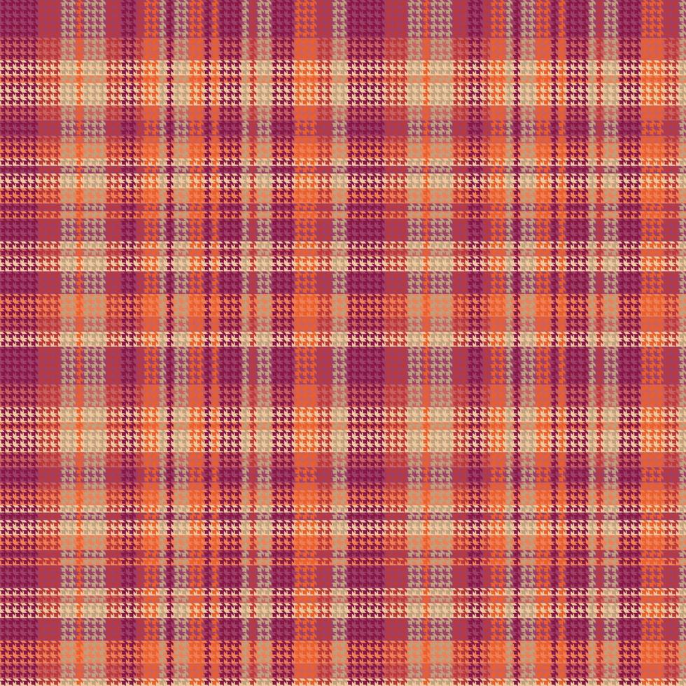 tartan geruit patroon met textuur en warme kleur. vector