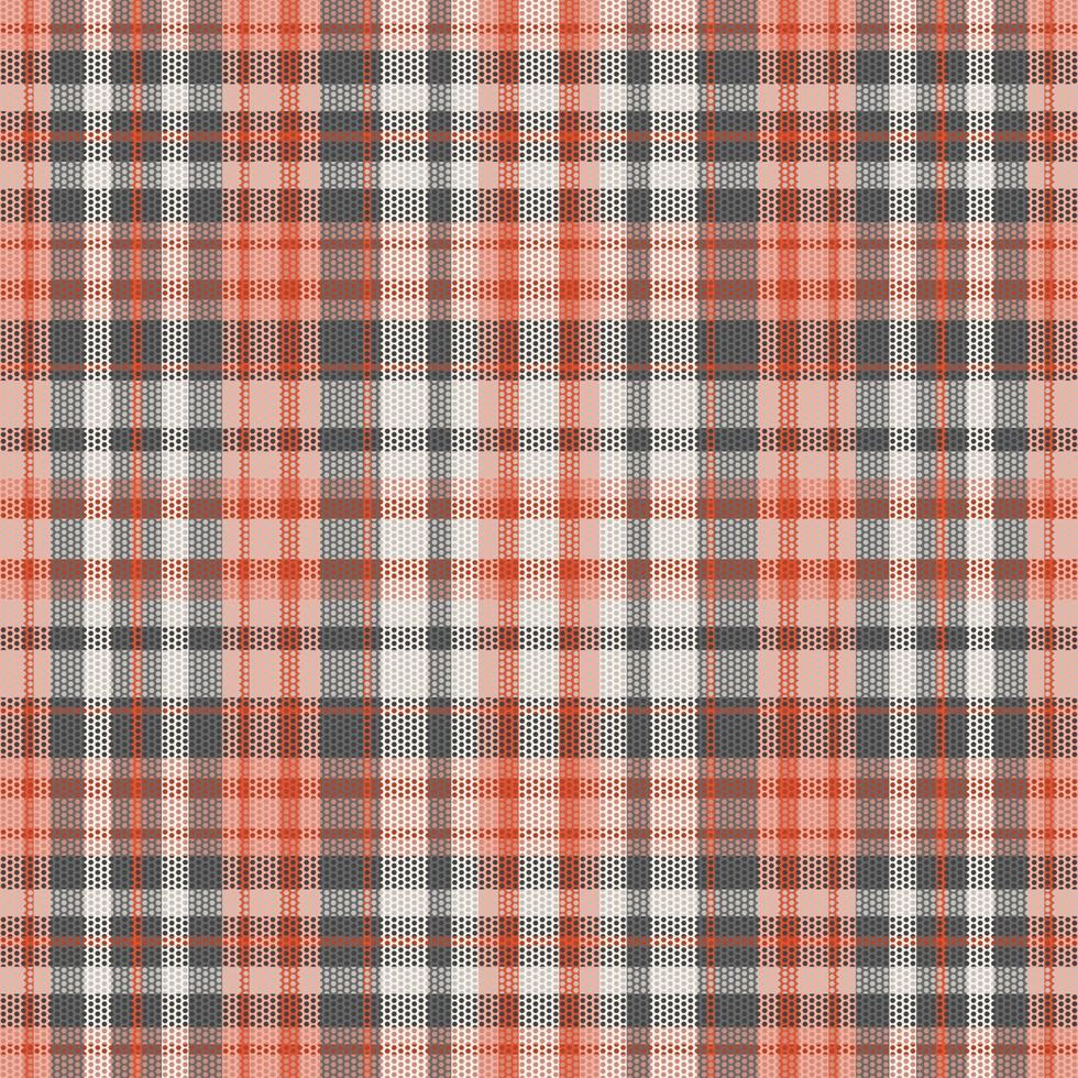 tartan geruit patroon met textuur en warme kleur. vector