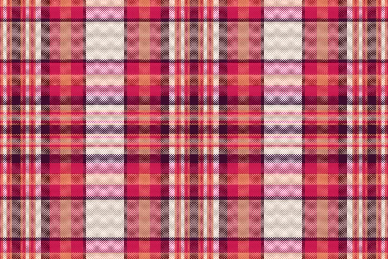 tartan geruit patroon met textuur en warme kleur. vector