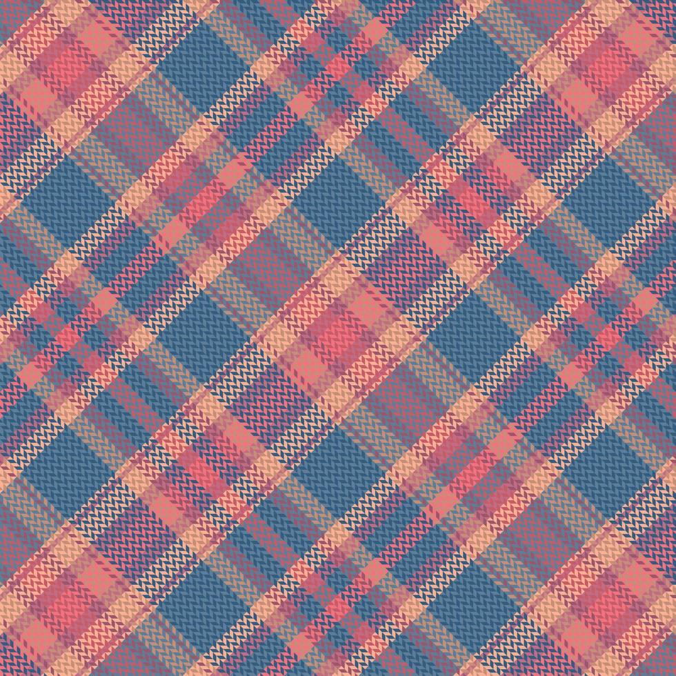 tartan geruit patroon met textuur en warme kleur. vector