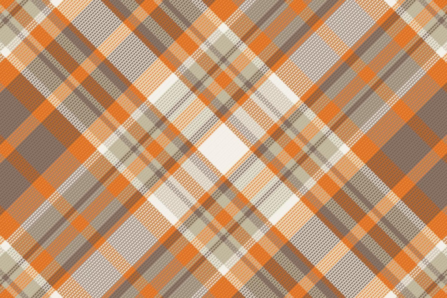 tartan geruit patroon met textuur en warme kleur. vector