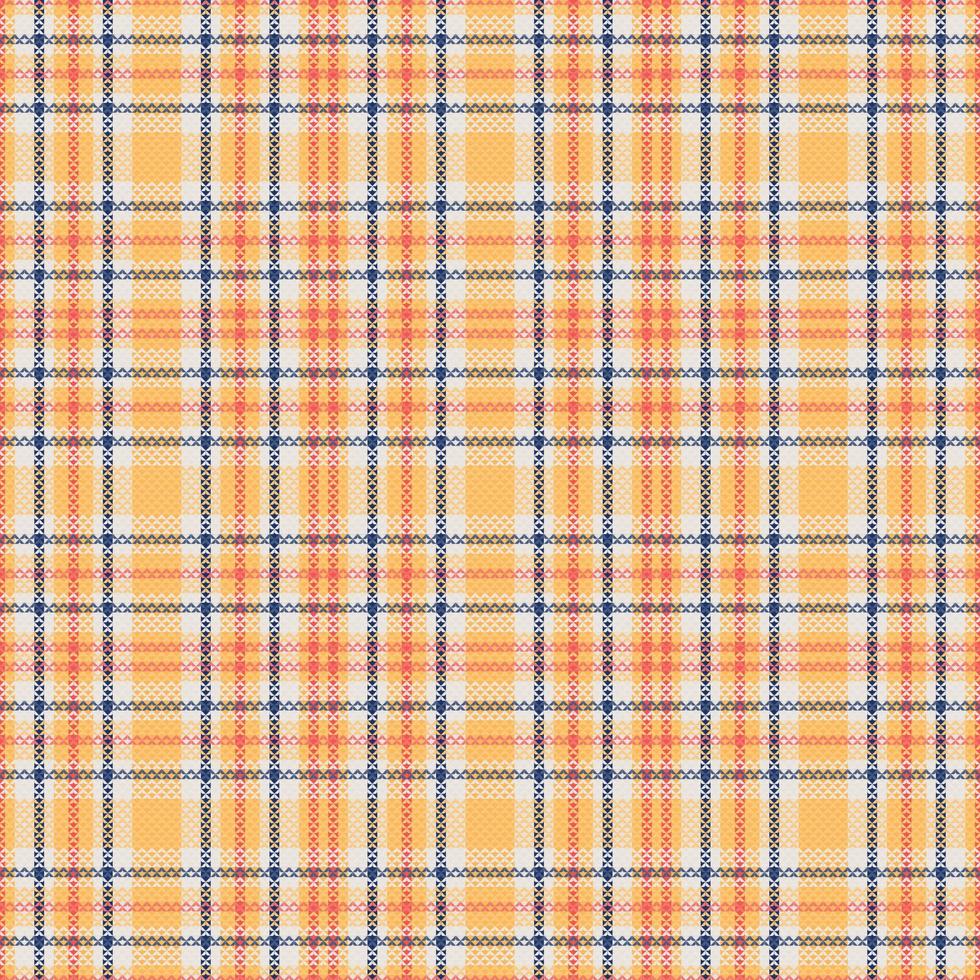 tartan geruit patroon met textuur en warme kleur. vector