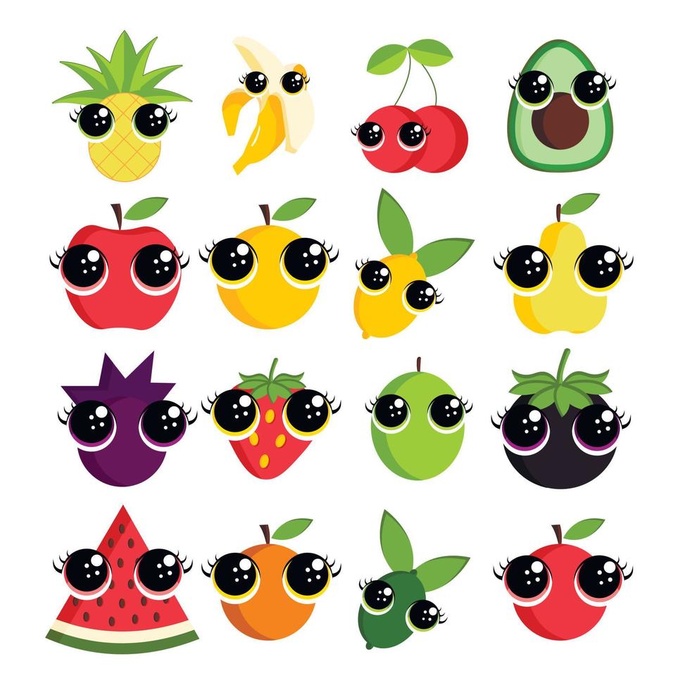 fruit bovenaanzicht frame met peer, ananas, kiwi, granaatappel, appel, perzik. boerenmarkt menu ontwerp. gezonde voeding poster. vector