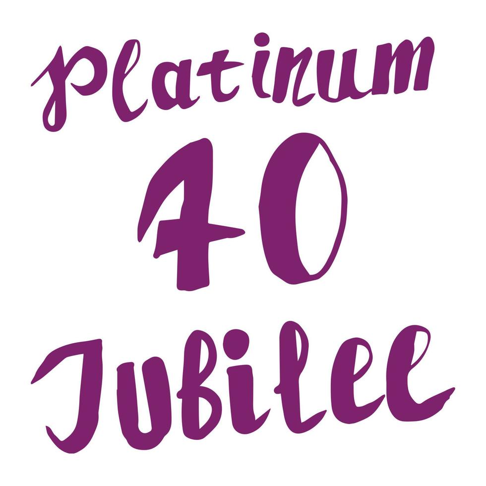 platina jubileumviering banner van de koningin met kant in kroon 70 jaar ideaal ontwerp voor banners, flayers, sociale media, stickers, wenskaart vector