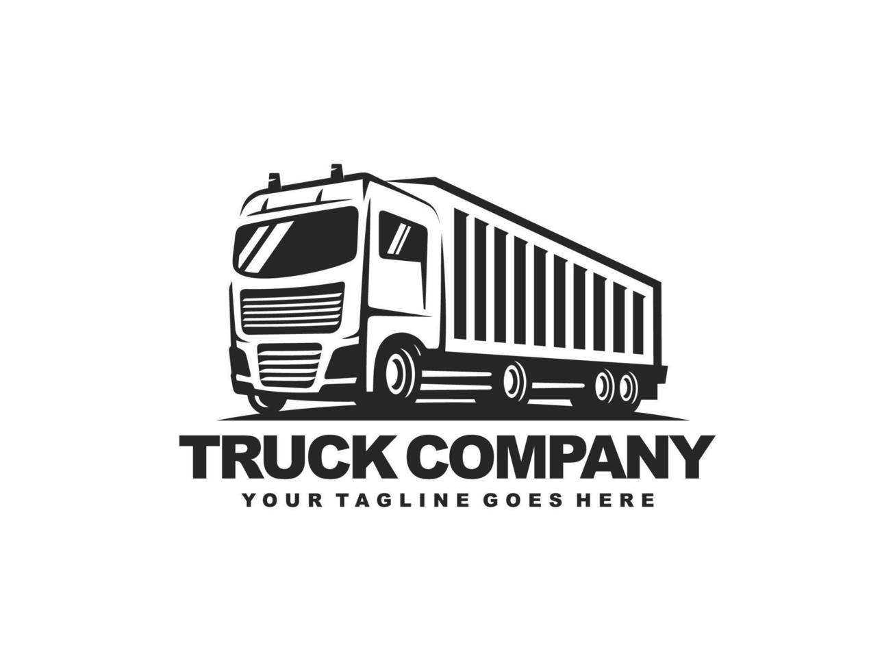 vrachtwagen logo ontwerp vector. vrachtwagen levering logo vector