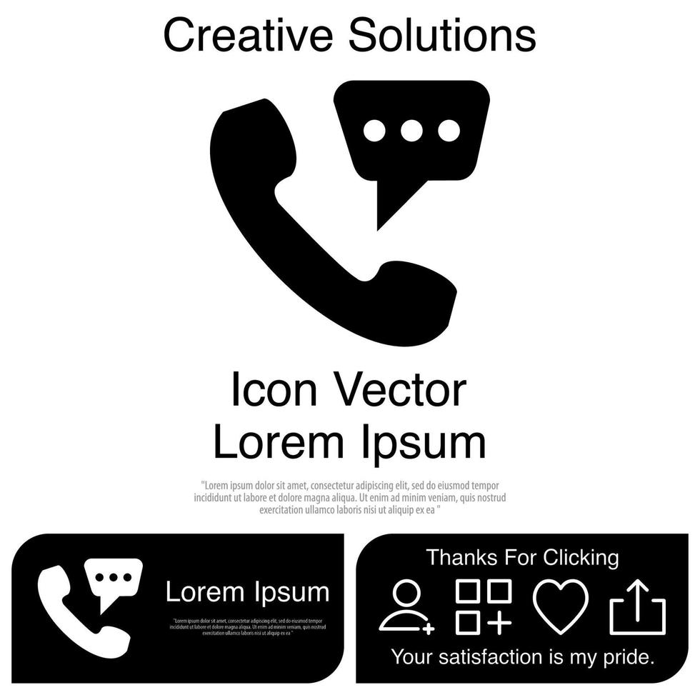 telefoon met bellenruimtepictogram eps 10 vector