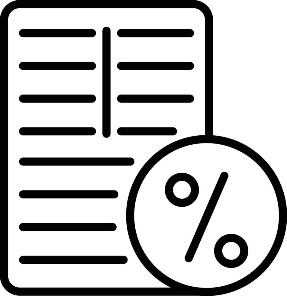 lening vector lijn pictogram