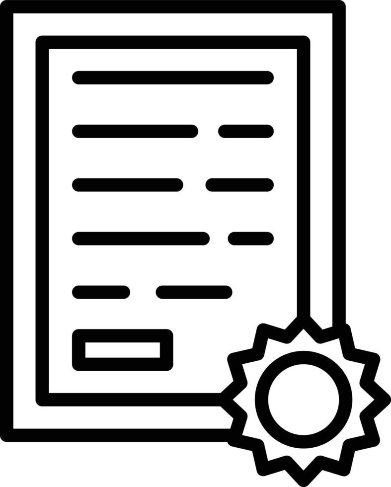 certificaat vector pictogram