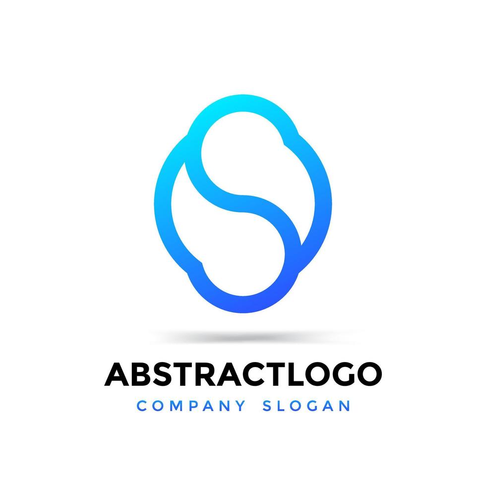 abstracte letter s os logo pictogram ontwerp vector