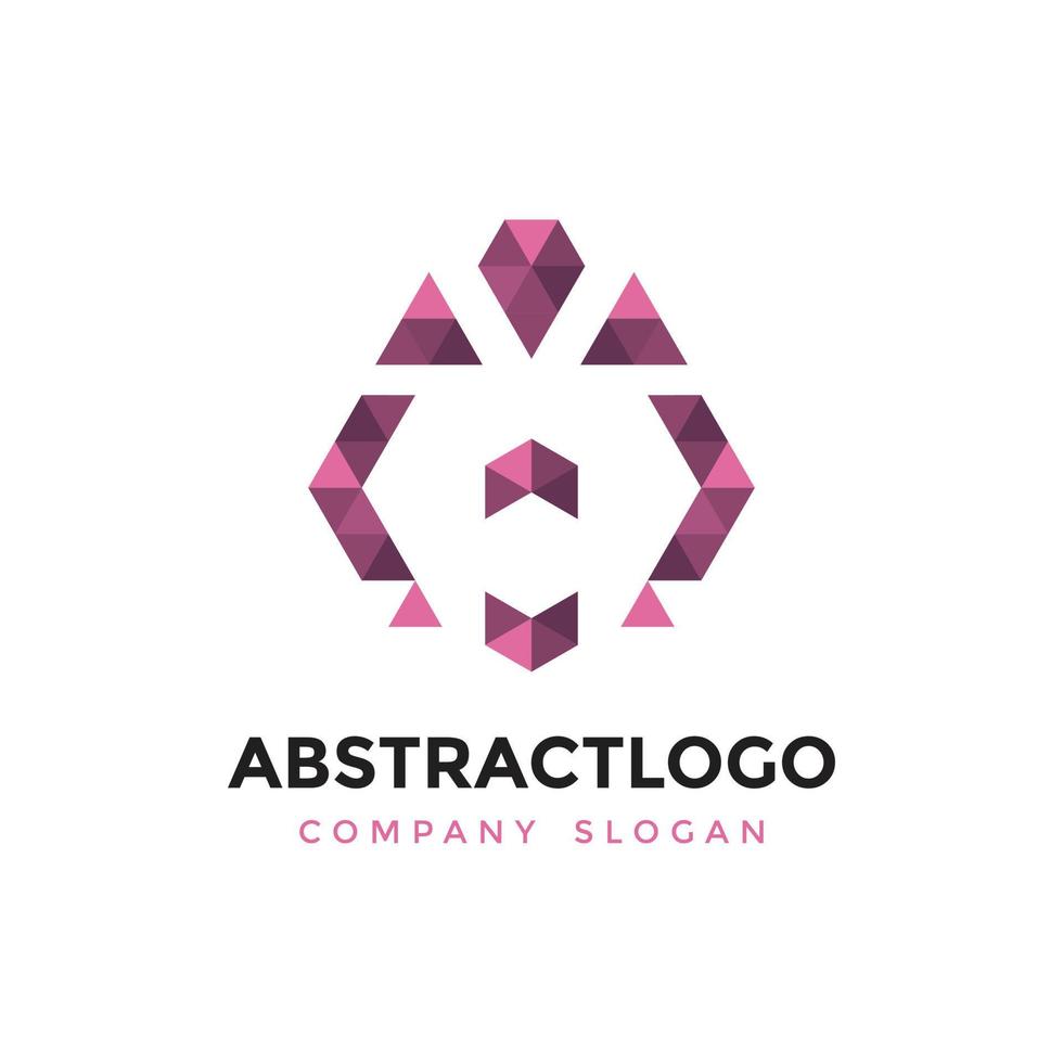 abstracte stijlvolle leeuw staat voor een creatief modern logo voor huisstijl, vector
