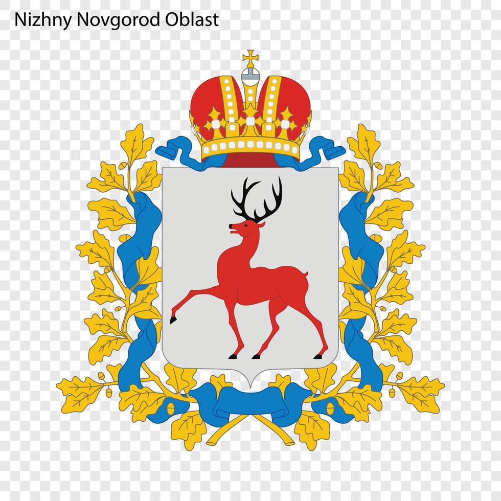 embleem van de provincie van rusland vector