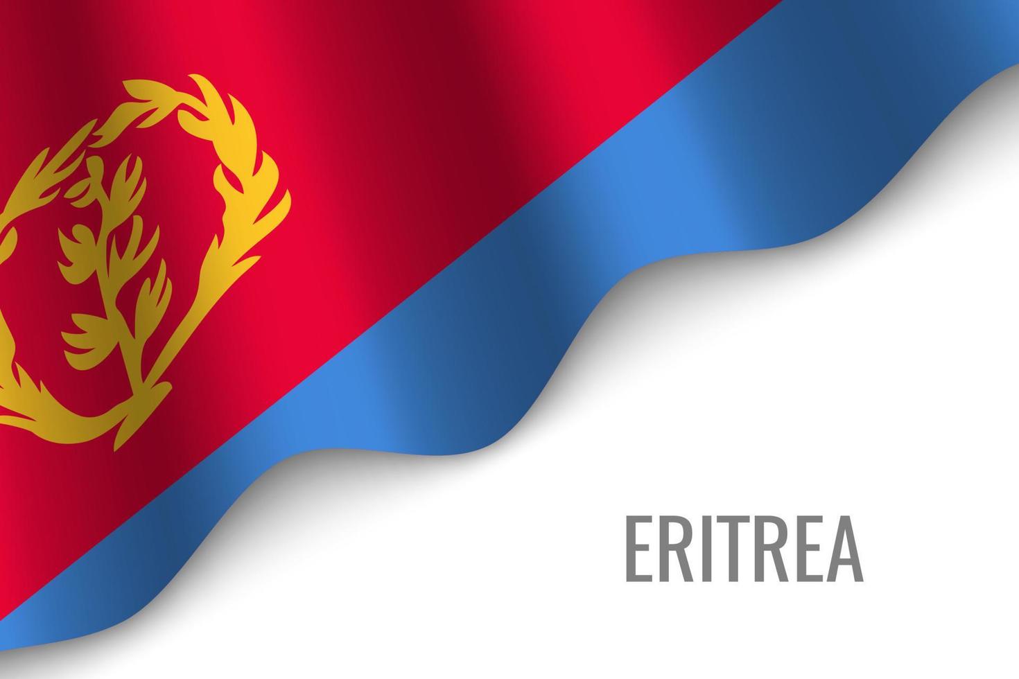 wapperende vlag met copyspace. vector