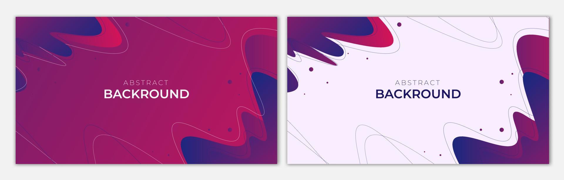 abstract achtergrondpakket. set achtergrond met eenvoudige vorm en mooie kleur vector