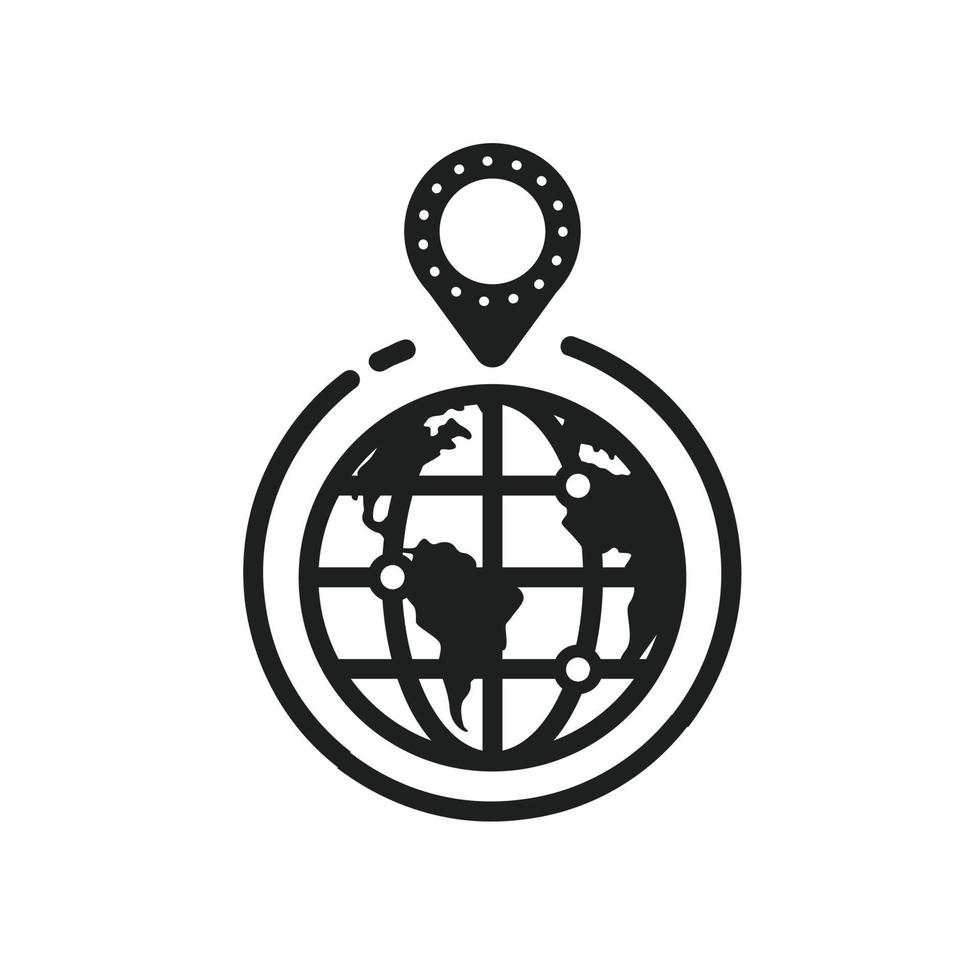 locatietrackpictogram in vector, logotype vector