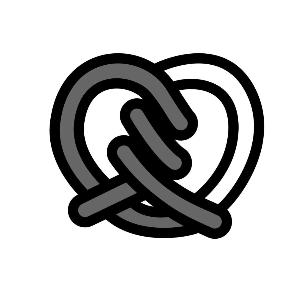 illustratie vectorafbeelding van pretzel icon vector