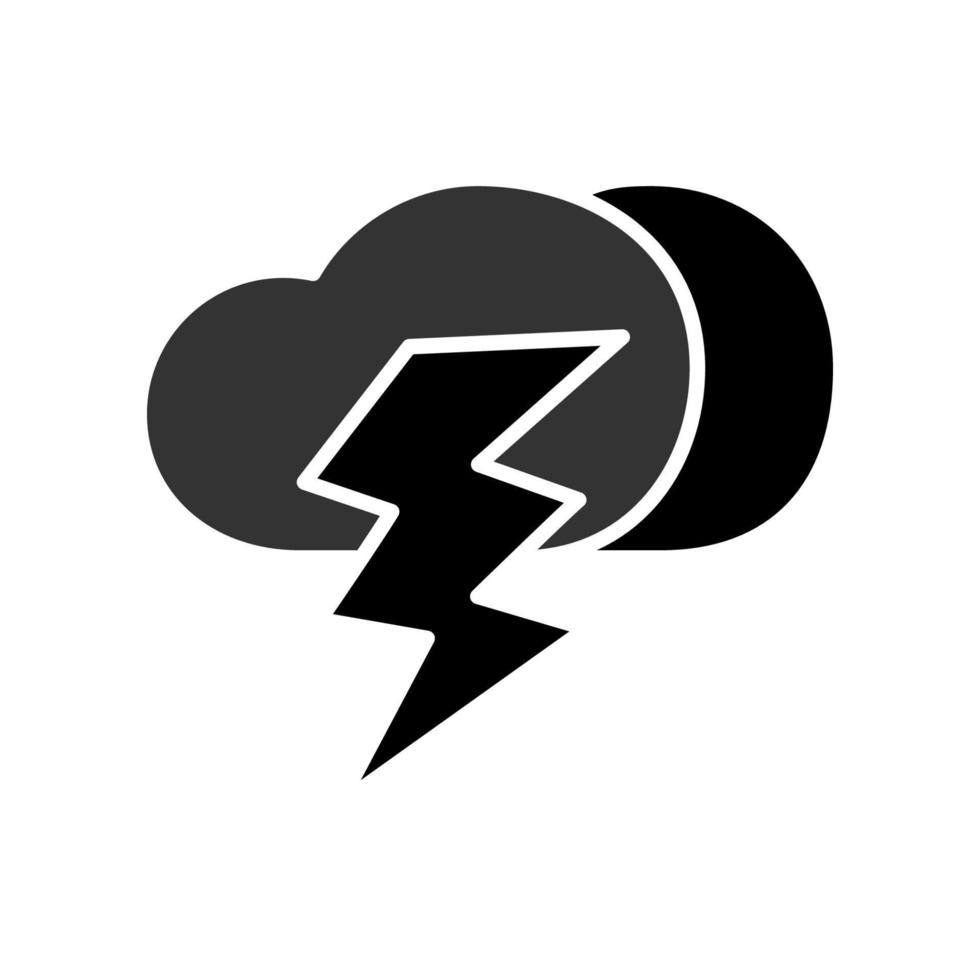 illustratie vectorafbeelding van storm icon vector