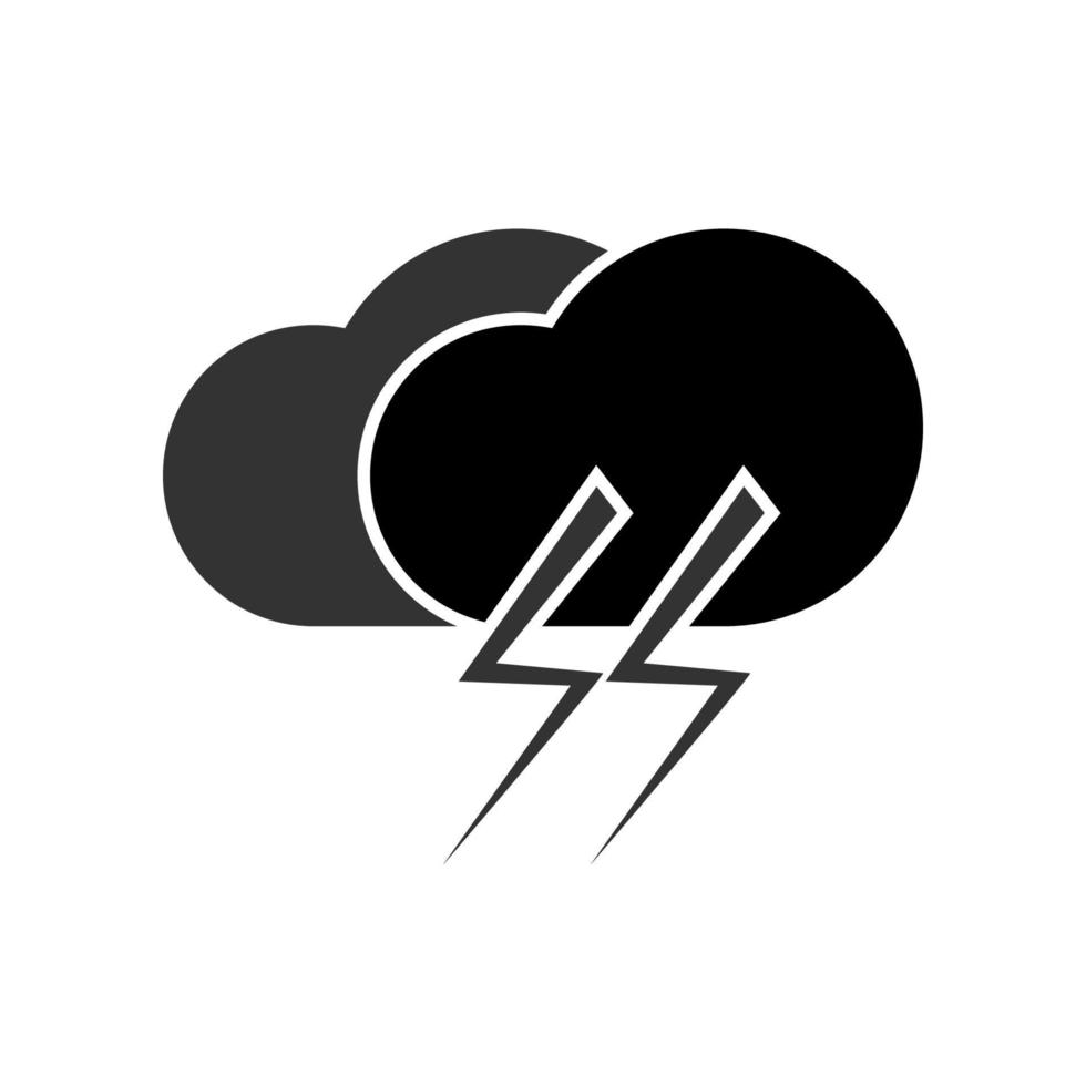 illustratie vectorafbeelding van storm icon vector