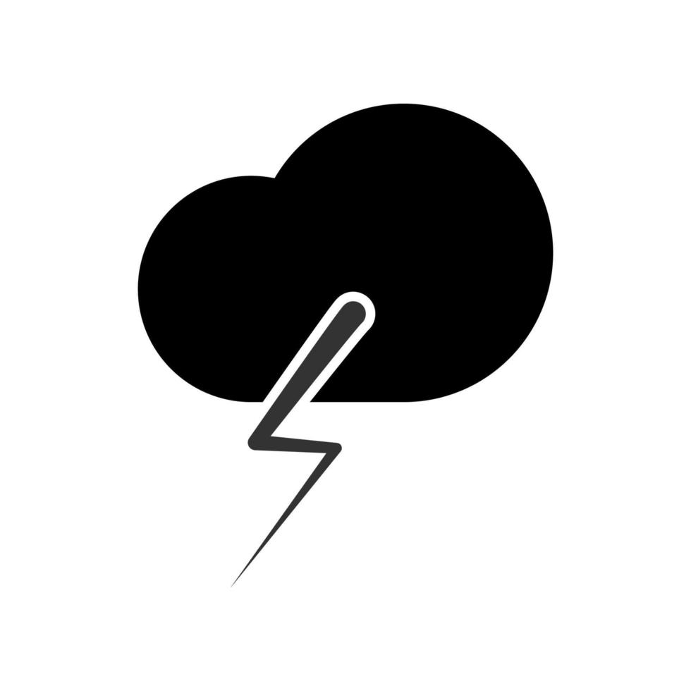 illustratie vectorafbeelding van storm icon vector