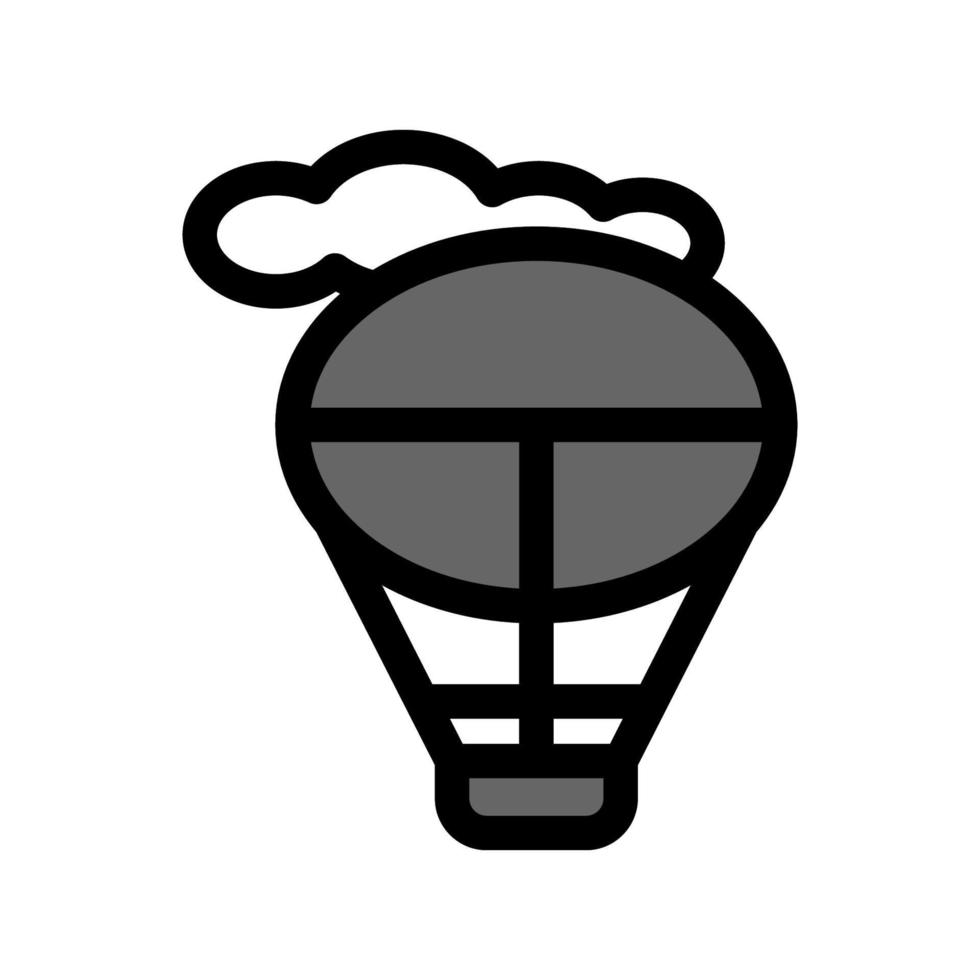 illustratie vectorafbeelding van luchtballon pictogram ontwerp vector