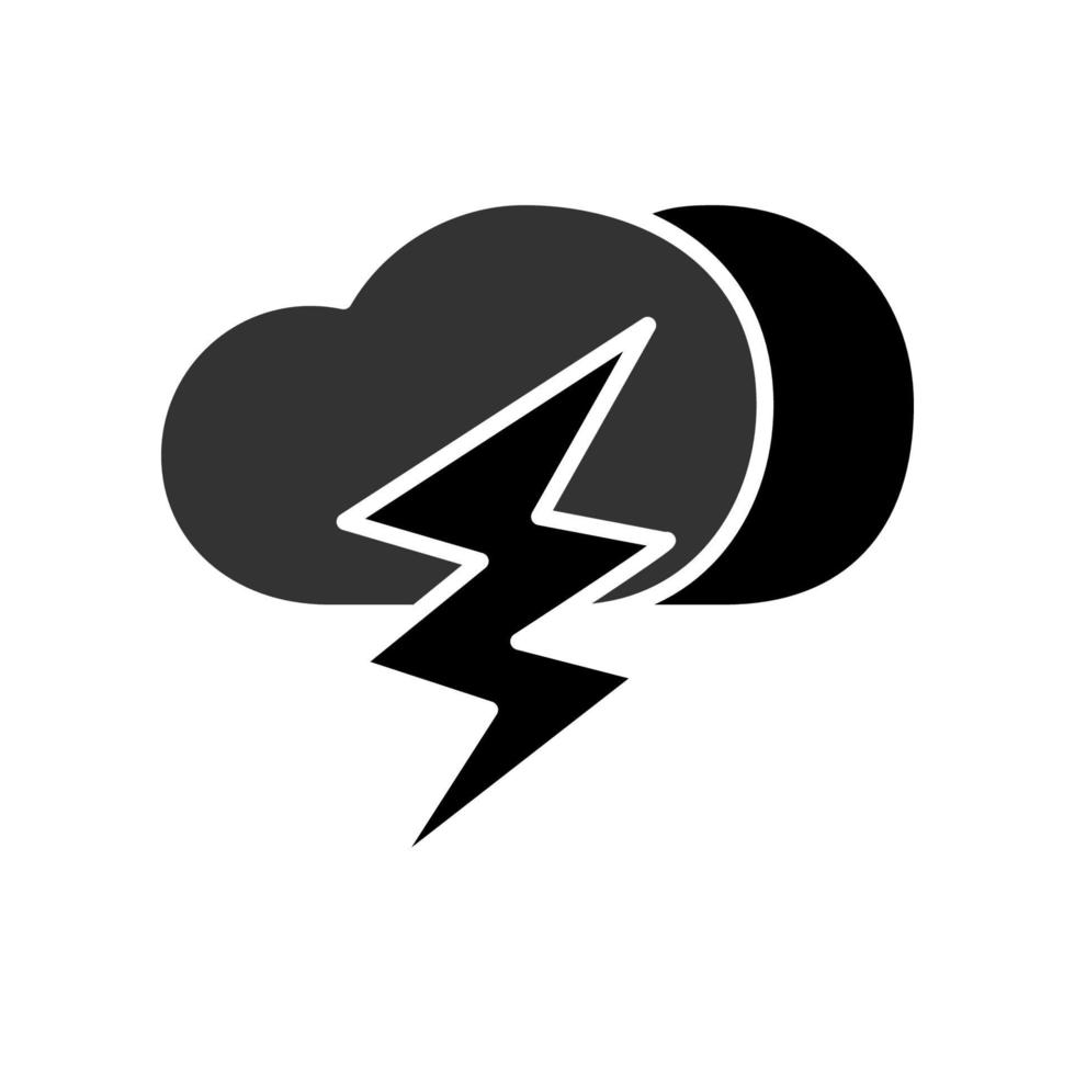 illustratie vectorafbeelding van storm icon vector