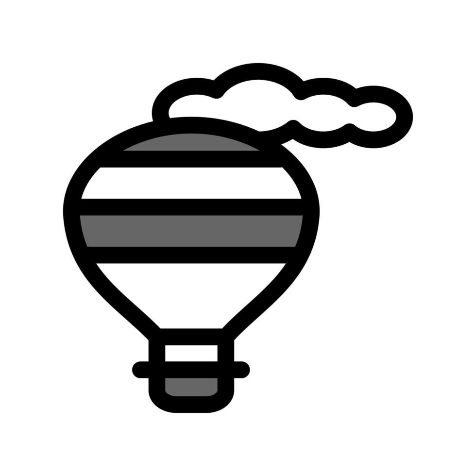 illustratie vectorafbeelding van luchtballon pictogram ontwerp vector